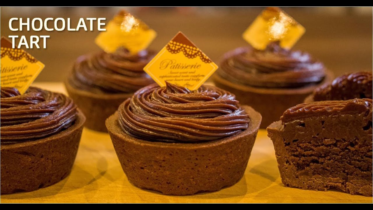 【お菓子作り】チョコレートタルト（生チョコミニタルト）の作り方 Chocolate Ganache Tart  Recipe【ASMR】