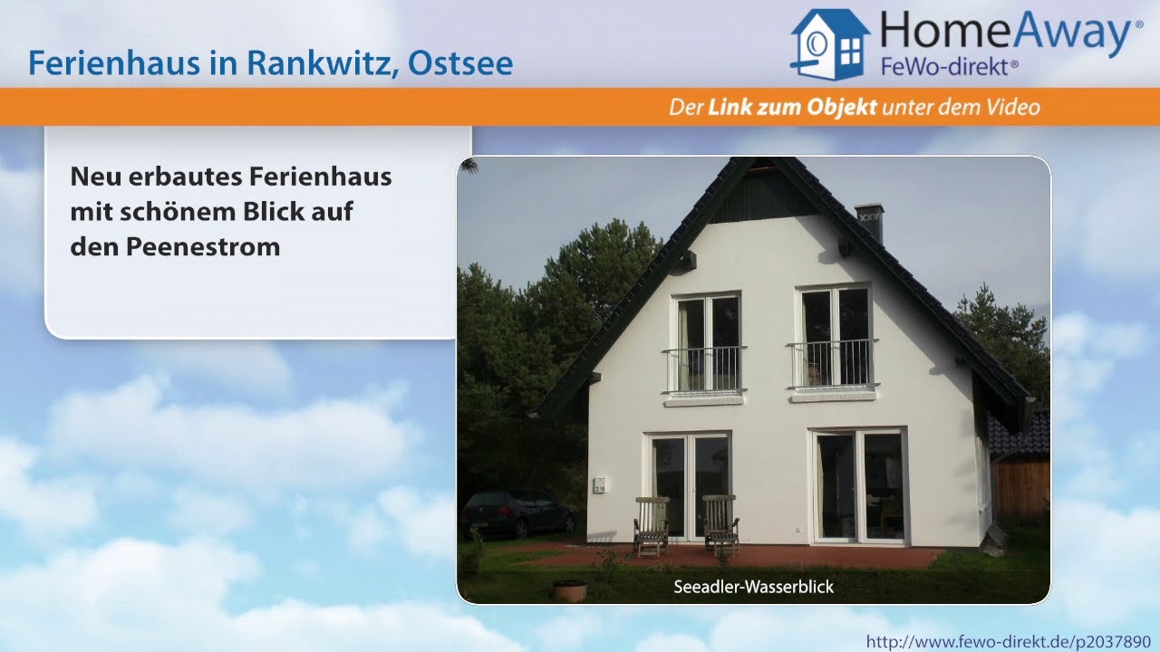 Usedom: Neu erbautes Ferienhaus mit sch&ouml;nem Blick auf den Peenestrom - FeWo-direkt.de Video