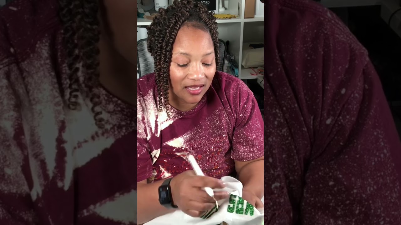 Showing you how to remove iron on htv vinyl with Cricut mini press. 