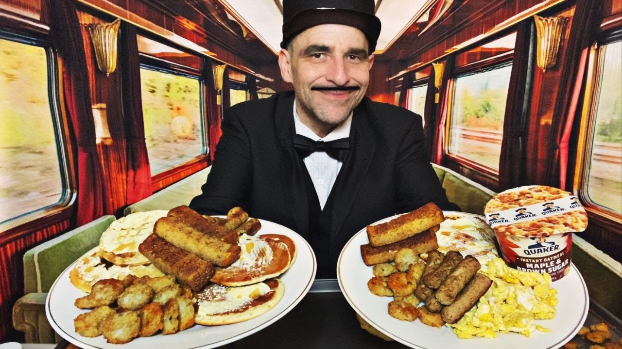 Breakfast On The Luxurious Train Dining Carr 🥞☕️ASMR Role Play