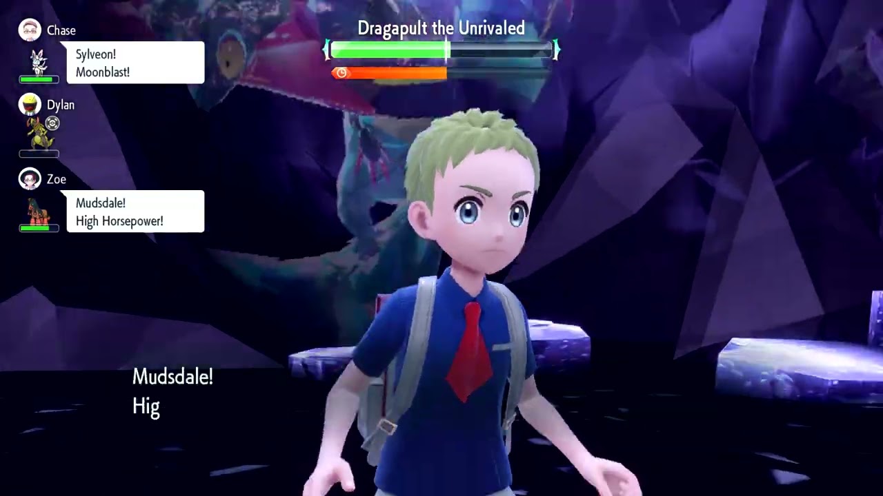 Pokemon Scarlet - Mighty Dragapult 7-Star Crystal Raid Solo (Sylveon)