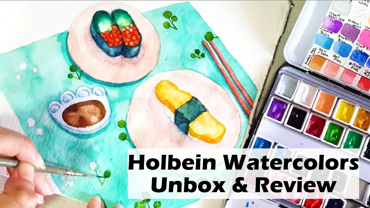 Holbein Artist's Watercolors(HWC) Review & Painting