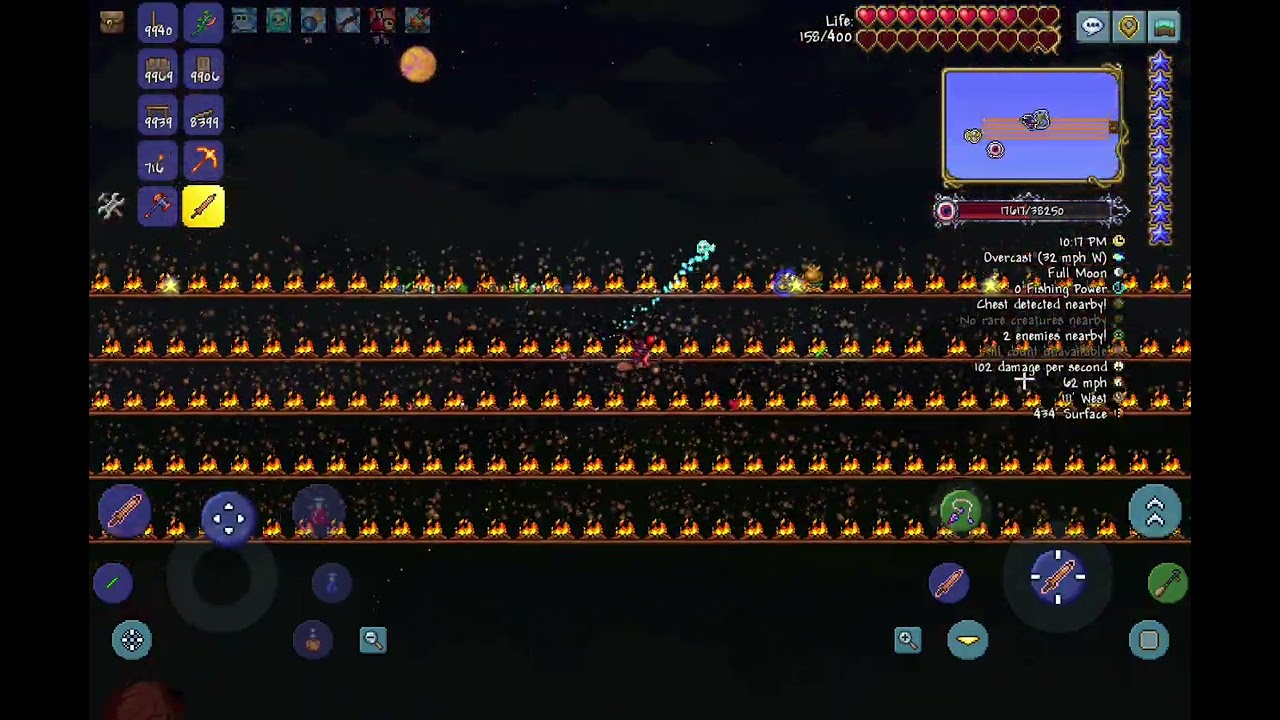Terraria:Fight against The twins! (Ignore that thing in the start)