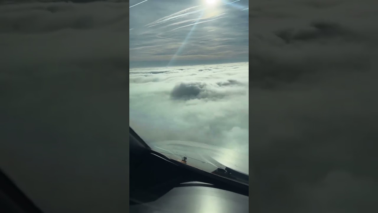 What a pilot sees during landing 😍 #explore #travel #plane #airport #clouds #nature #adventure