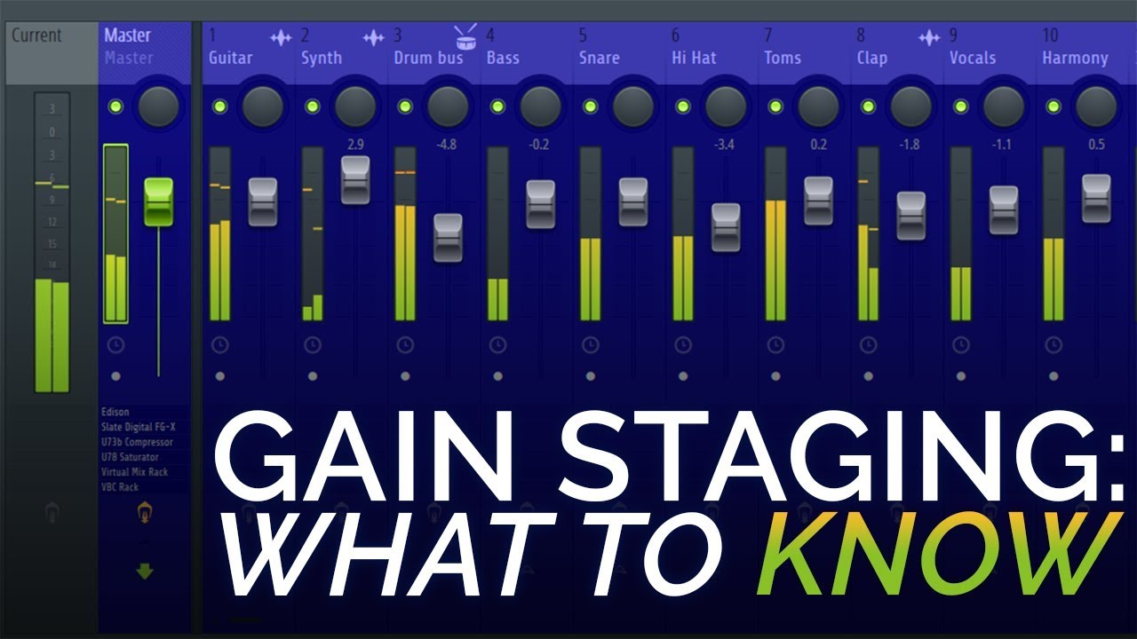 Gain Staging — 3 правила, которые вам нужно знать — в миксе