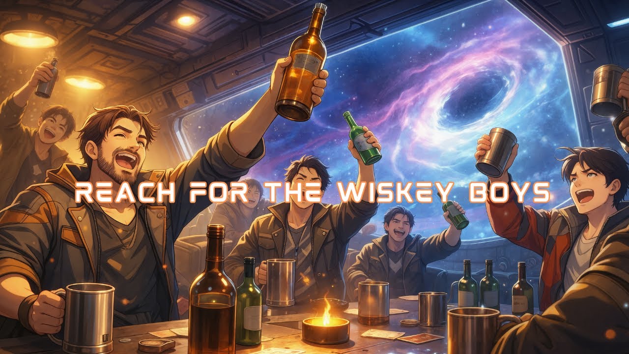 Reach For The Wiskey Boys | Rowdy Space Shanty -  (Lyrics Video)