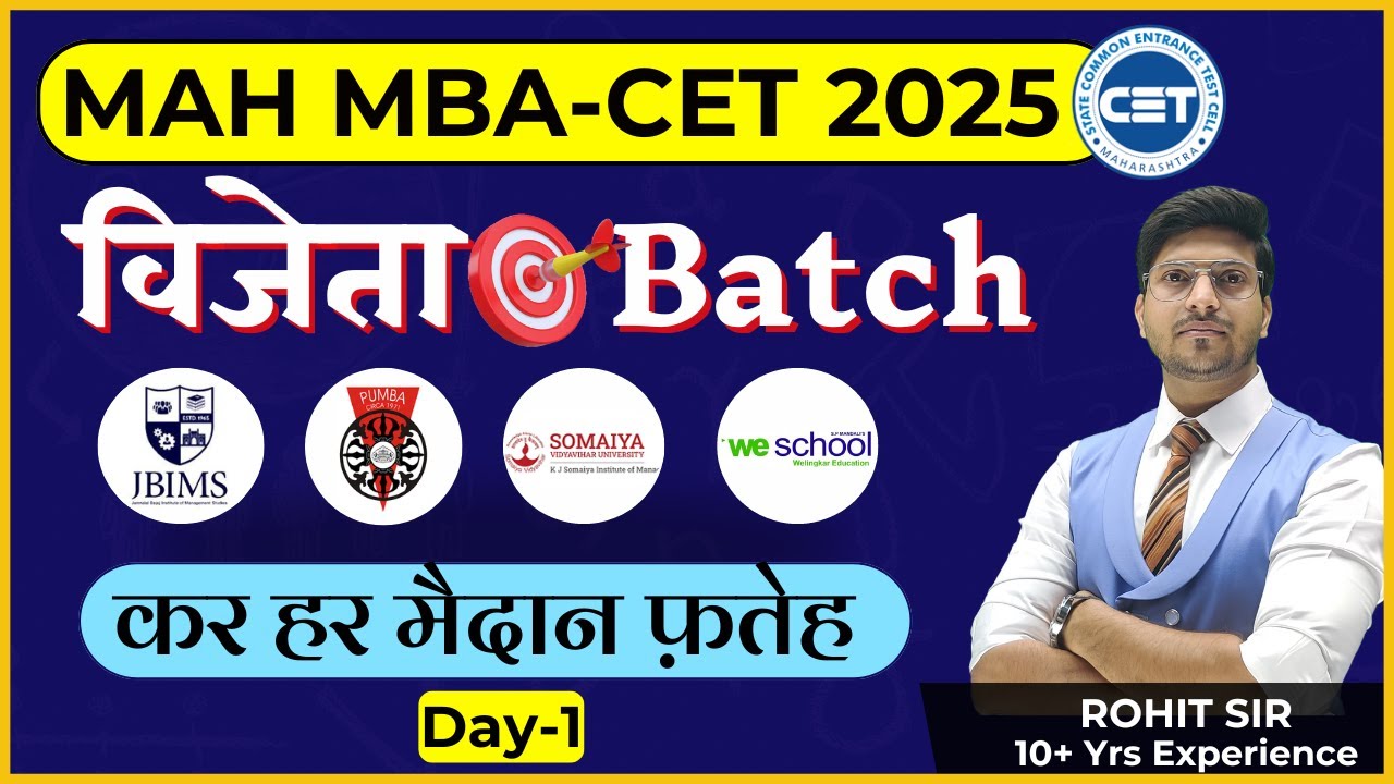 [DAY 1] MAH MBA CET 2025 EXPERT Shares Top Strategies for Success!