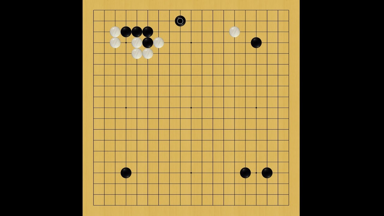 【囲碁の師匠katago自己対局観戦実況】86 二子局【囲碁】