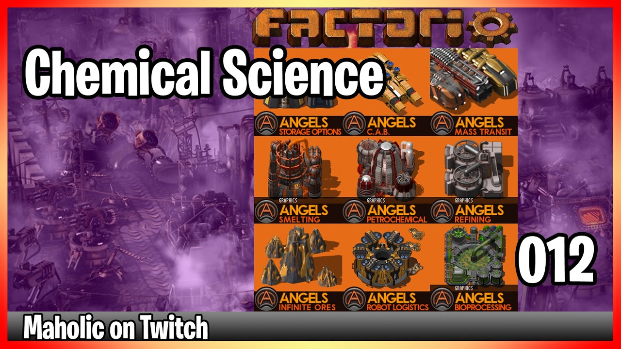 ⚙️Factorio Angels Yuoki AAI Industry Mods✅🏭➡️Blue Science x12