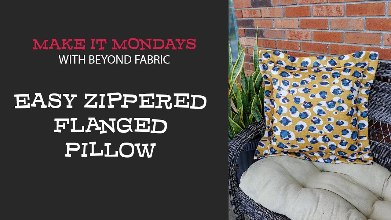 Easy Zippered Flanged Pillow