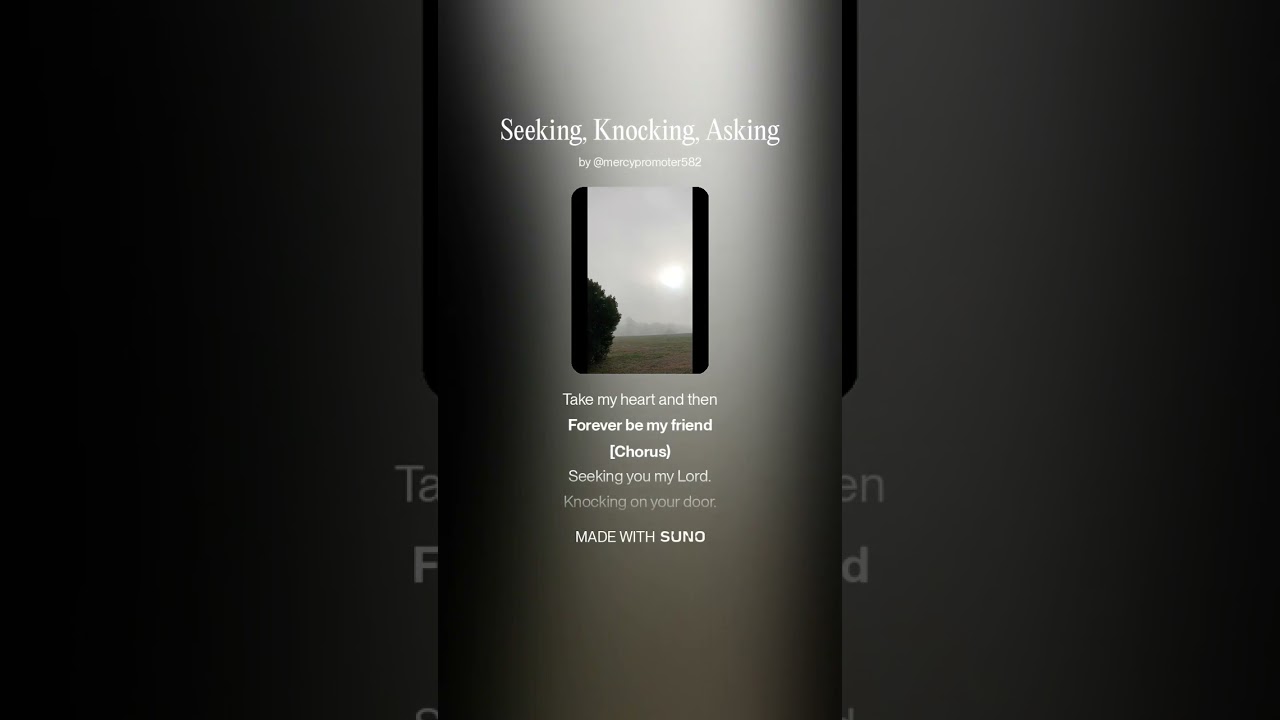 Seeking, Knocking, Asking.                       by Travis of Bickley 