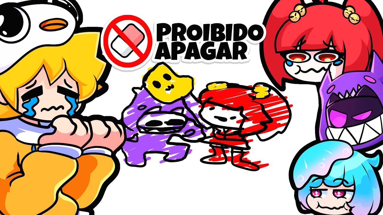 Turma da Batatinha no DESAFIO do DESENHE SEM APAGAR!