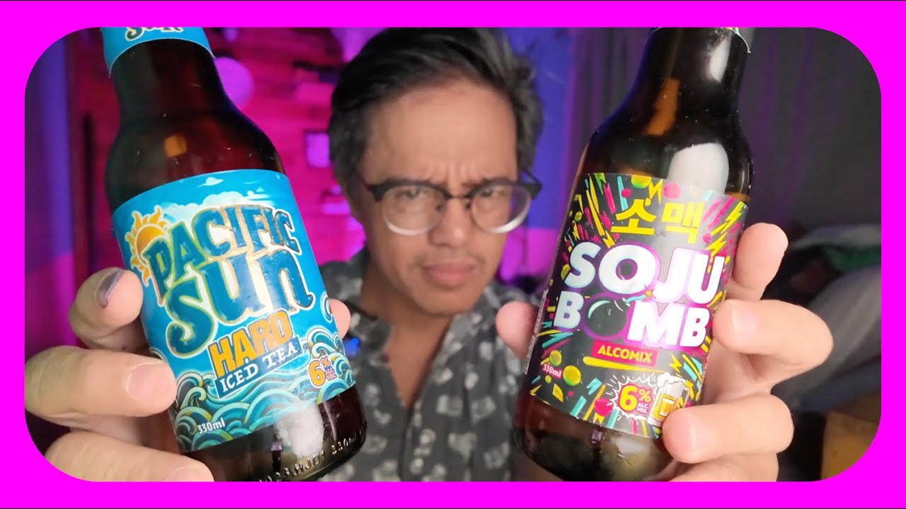Lets taste this before it's gone (soju bomb and alcoholic iced tea)