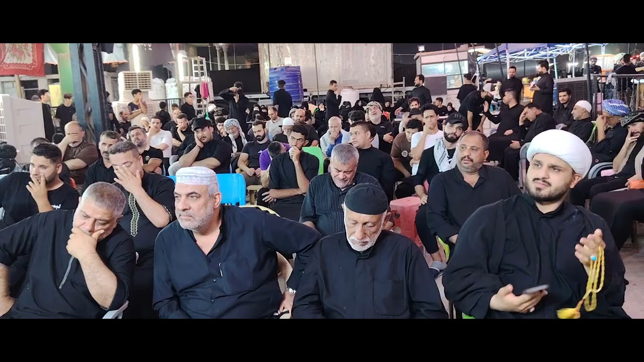 الشيخ عبدالله الدجيل في موكب قمرالعشيره البصره عمود 1158