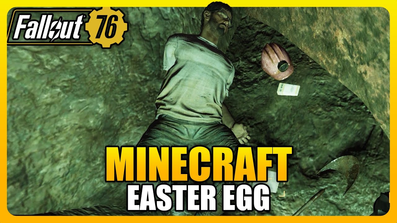 Minecraft Easter Egg in Fallout 76 (Burning Springs)