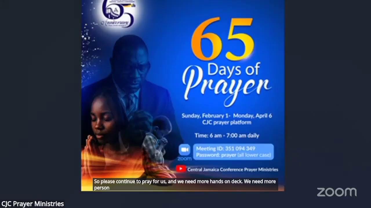 CJC Virtual Prayer Platform-February 23,2026-23 Day Of The 65 Days Of Prayer Marathon For CJC