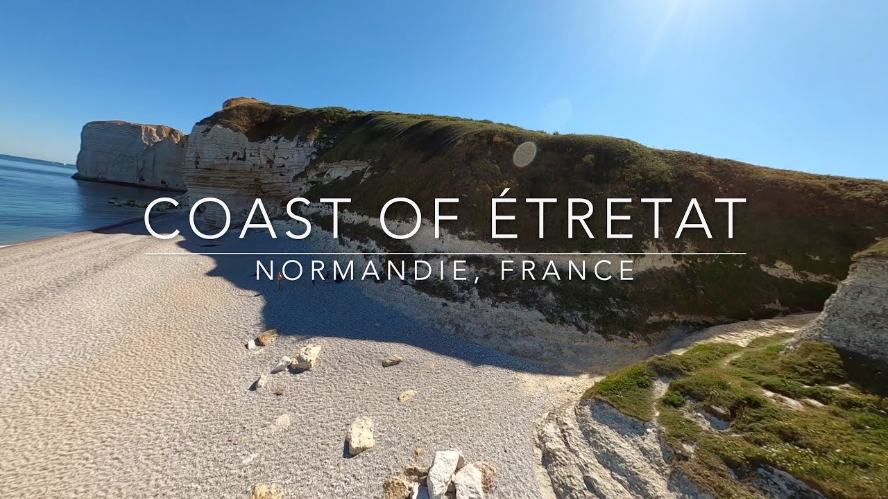 normandie rock-surfing the coast of étretat with a drone | cinematic fpv