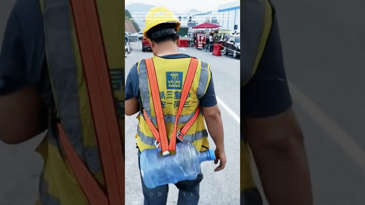 Smart Idea For Carrying Water While Working On Site