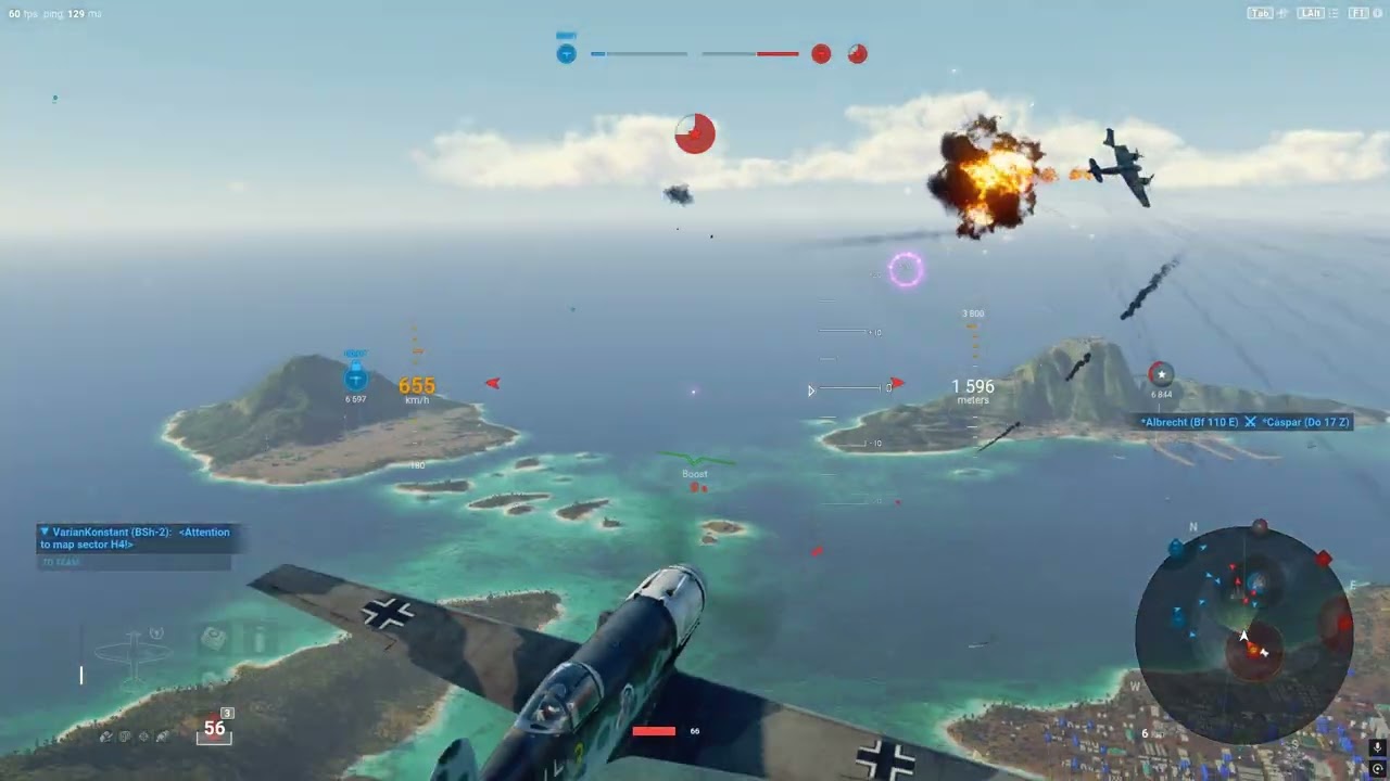 World of Warplanes NA 25/09/24 Messerschmitt Me 209 V4 gameplay (Emma Vogel on board)