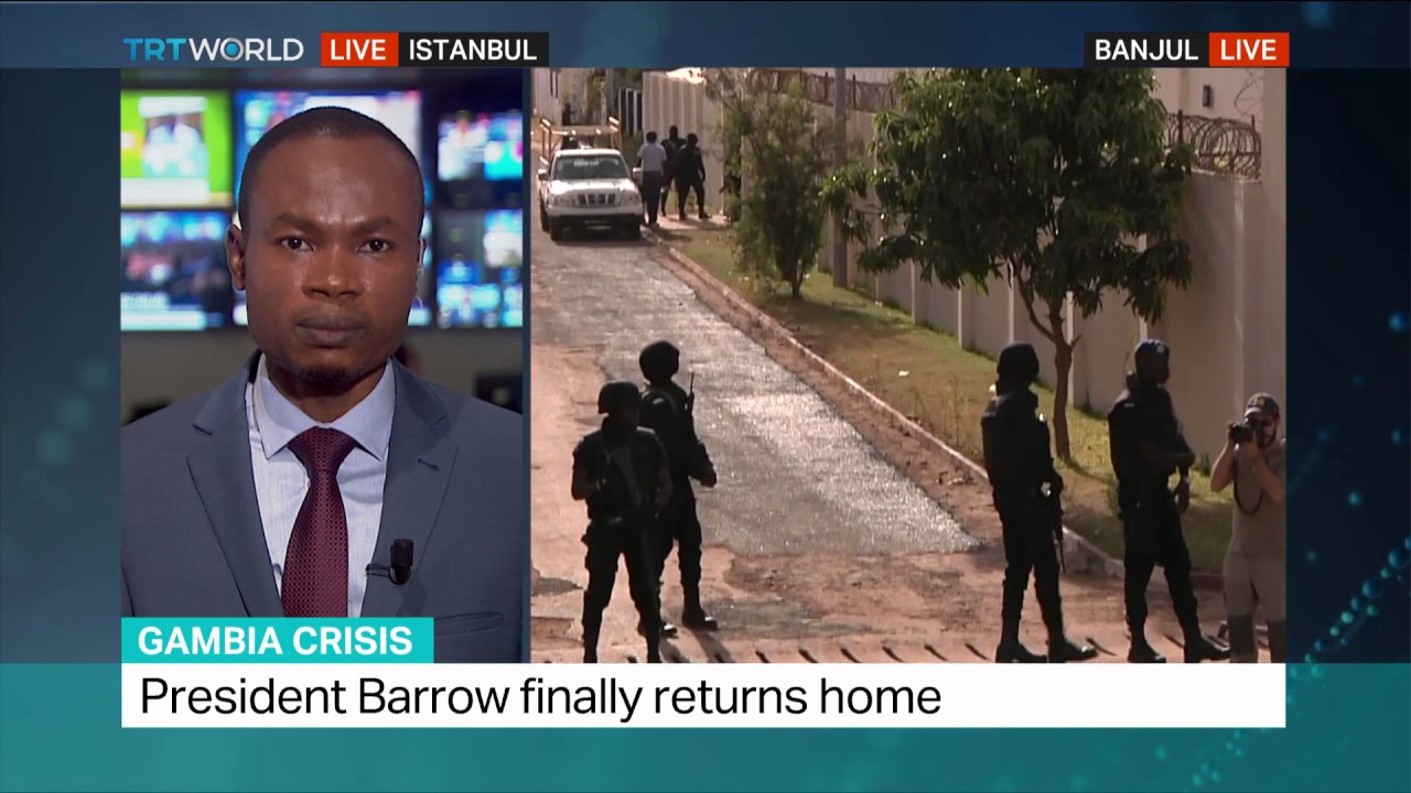 Gambia Crisis: Adama Barrow returns to Gambia
