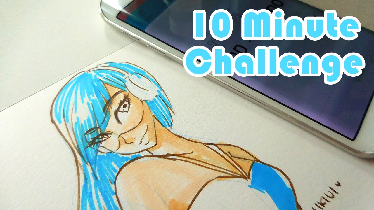 10 Minute Drawing Challenge - Real Time - Electric Sound ♡ iiKiui