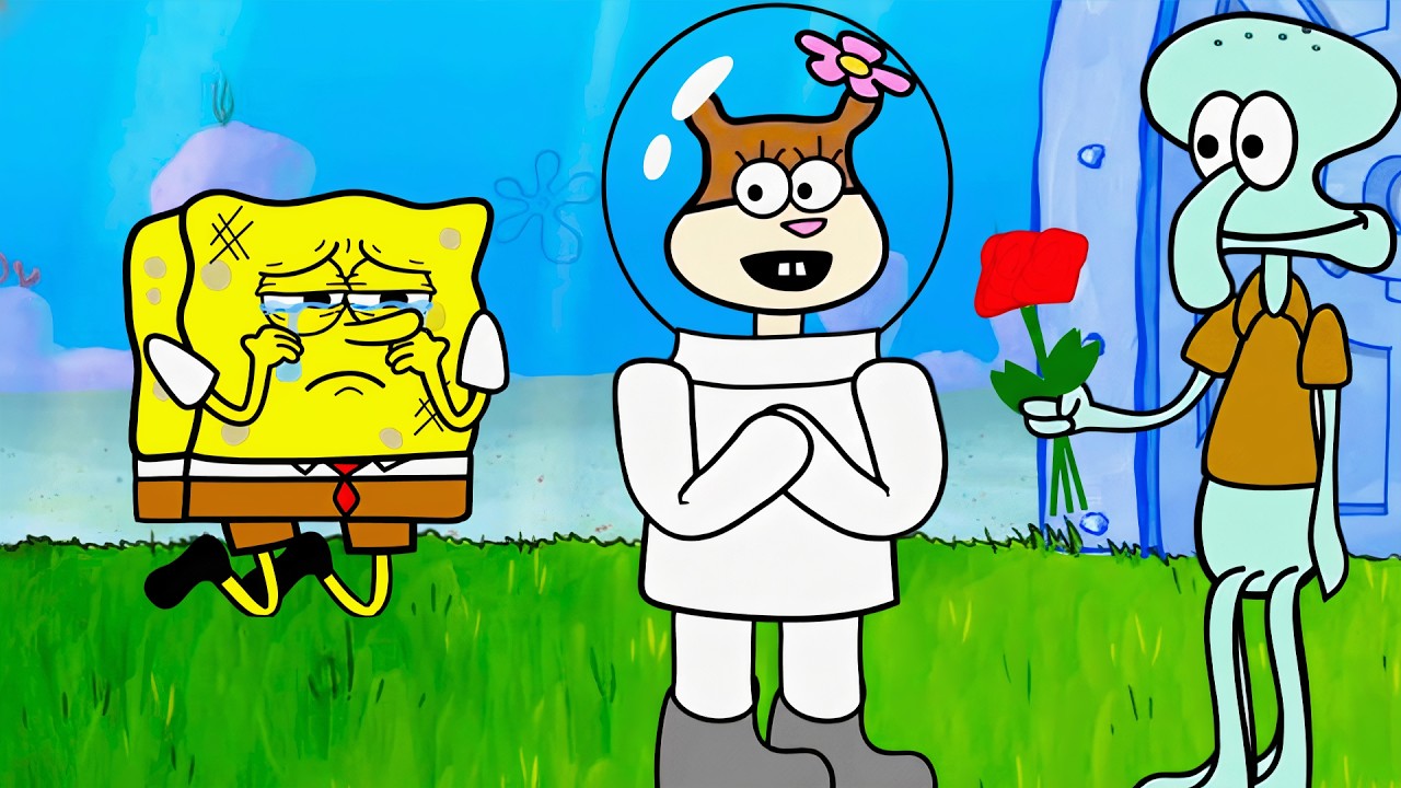 Spongebob Love Story Sad Music Animation (TheFatRat - The Calling)