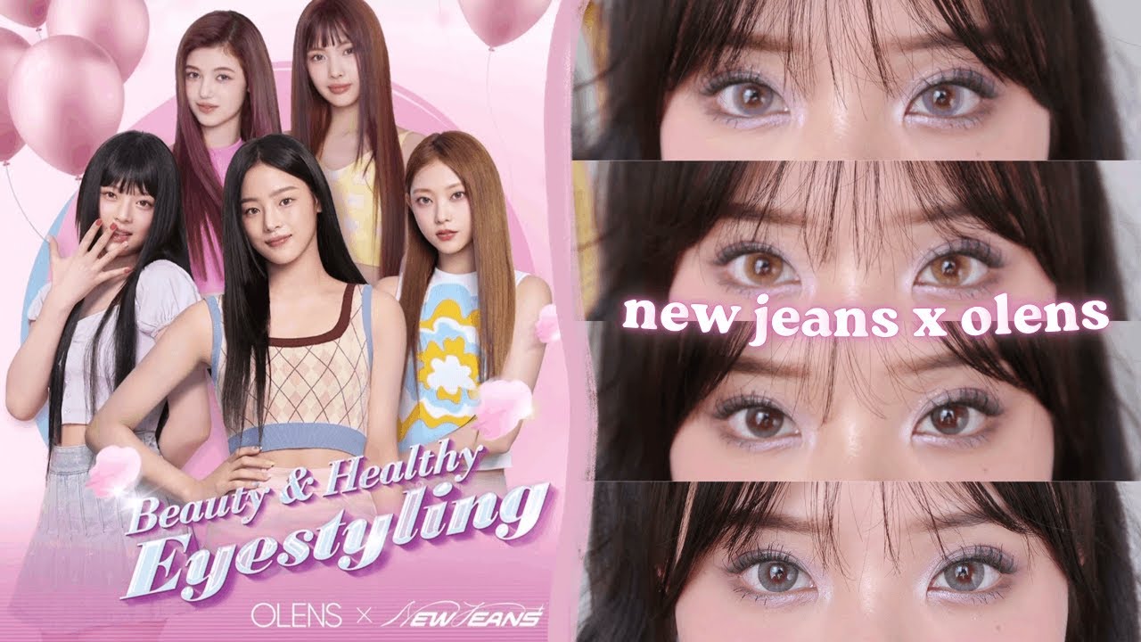 NEW JEANS x OLENS CONTACT LENSES ✨ review + try on!