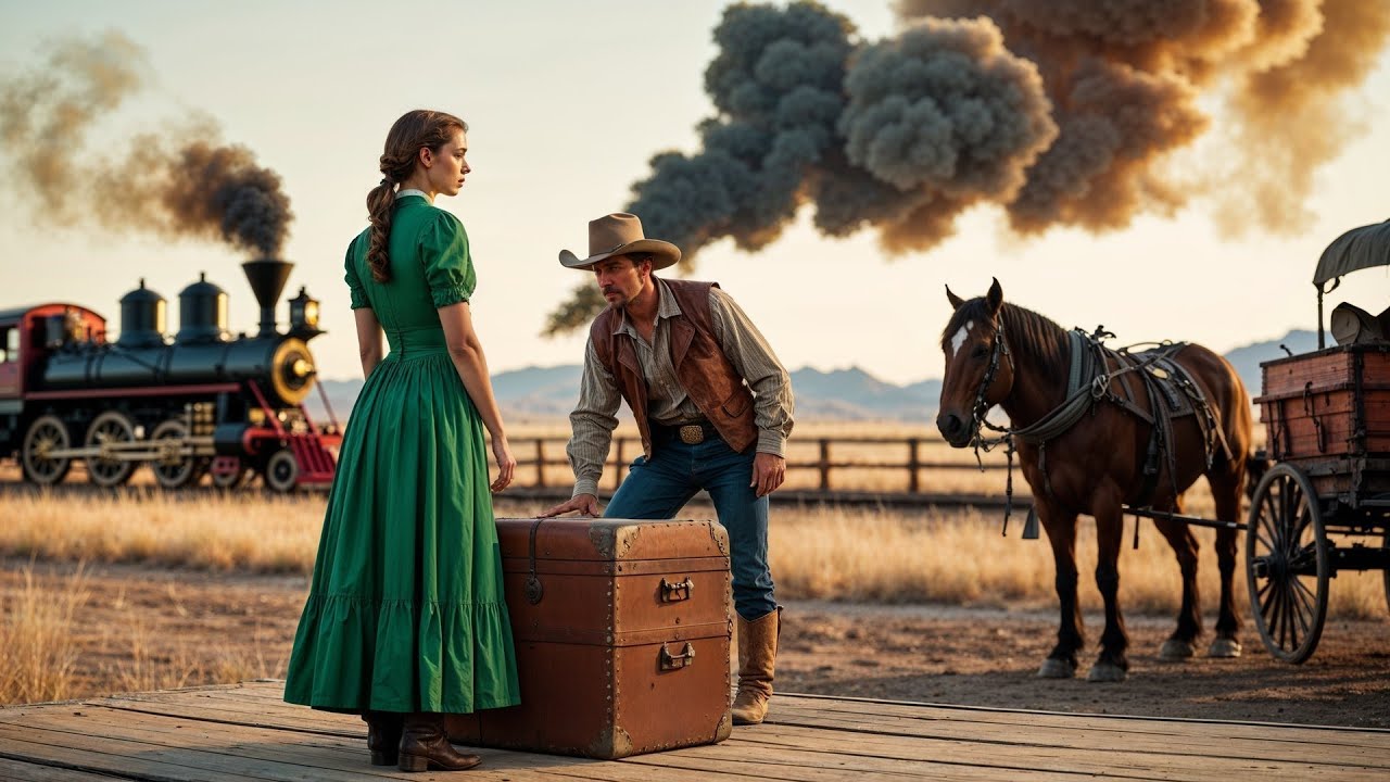 The Train Rolled Away And Her Hope Went With It, The Cowboy Set Her Trunk In His Wagon