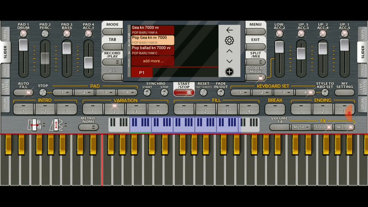 BEAT POP KN 7000  TERVAVORIT ASLI KEYBOARD ||•GRATISSS LINK ||jangan lupa subcriber 