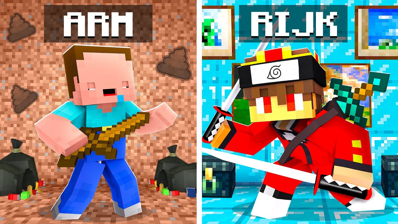 Billy Arm vs Semlaki Reich NINJA Überleben Battle in Minecraft