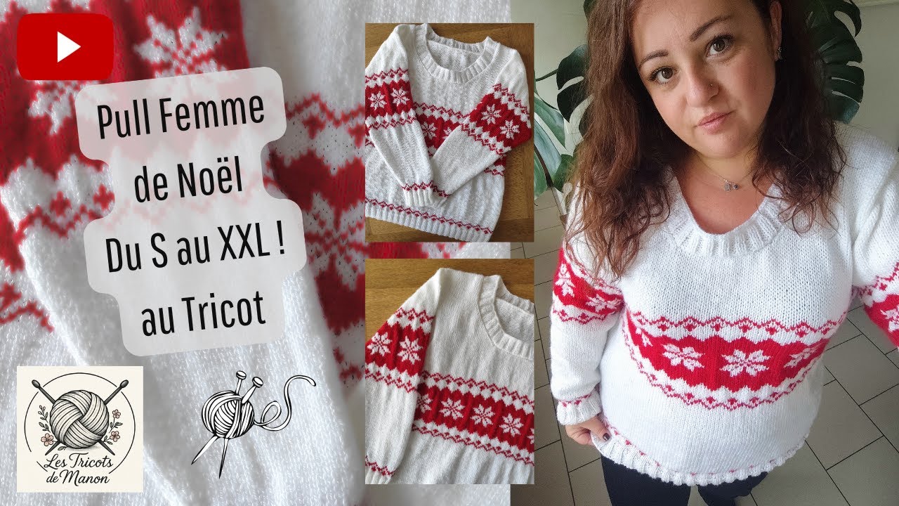 🎄Pull Femme de Noël au Tricot ‐ Du S au XXL !🎄