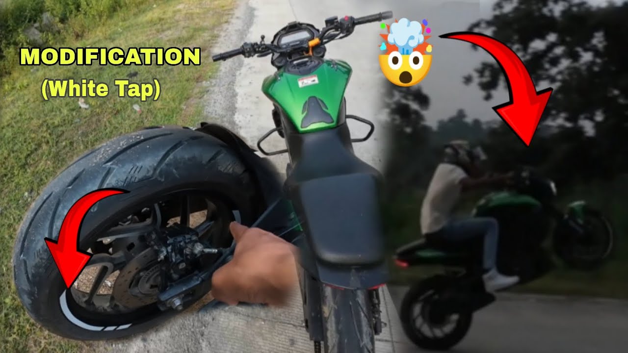 Wheel White Tap Modification on DOMINAR 400/Wheelie 🔥