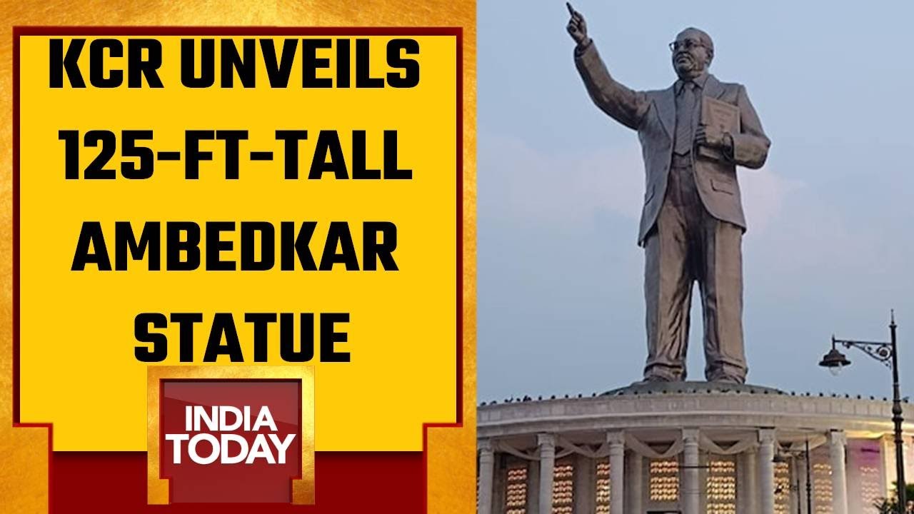 Telangana CM KCR Unveils 125-Ft-Tall Ambedkar Statue In Hyderabad
