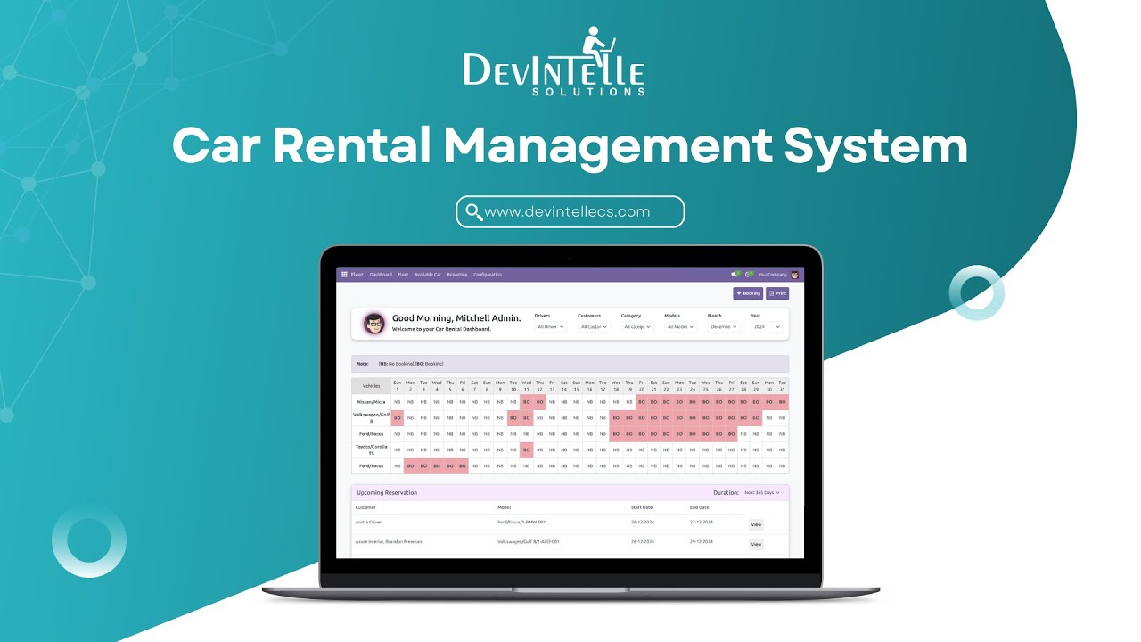 Efficient Car Rental Management System In Odoo