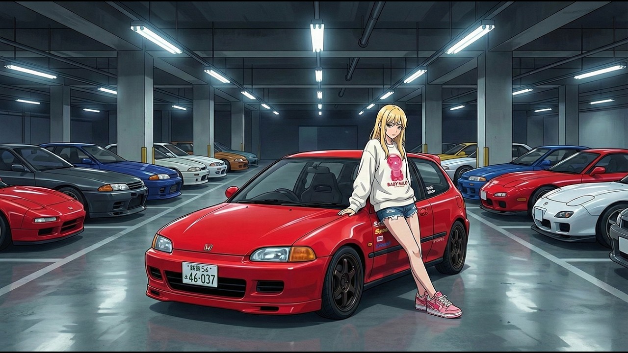 Initial D Anime - Side by Side at 2AM | Japan Night Run | Hyper Eurobeat x City Pop AMV | 深夜2時