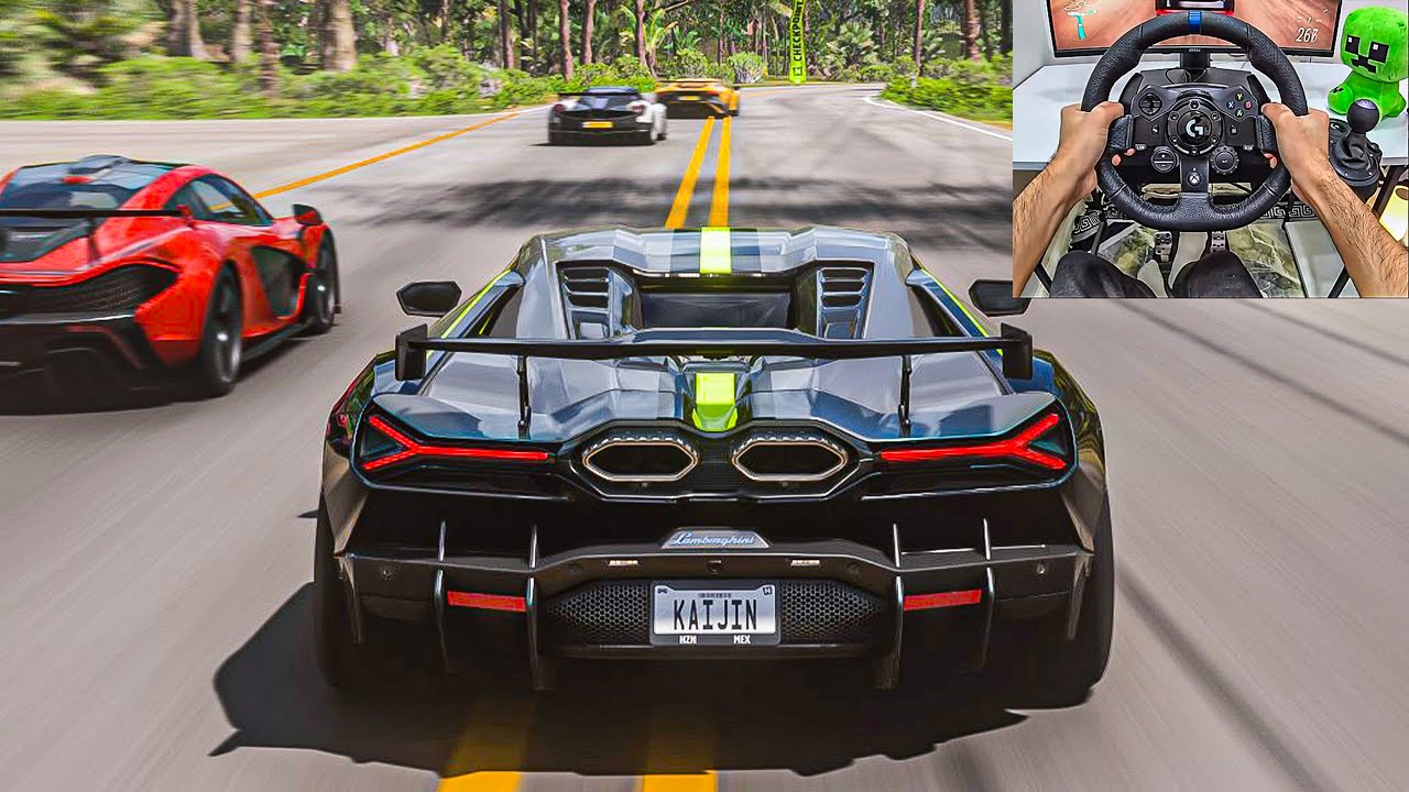 Lamborghini Revuelto VS Hypercars - Forza Horizon 5 | Logitech G923 Steering Wheel