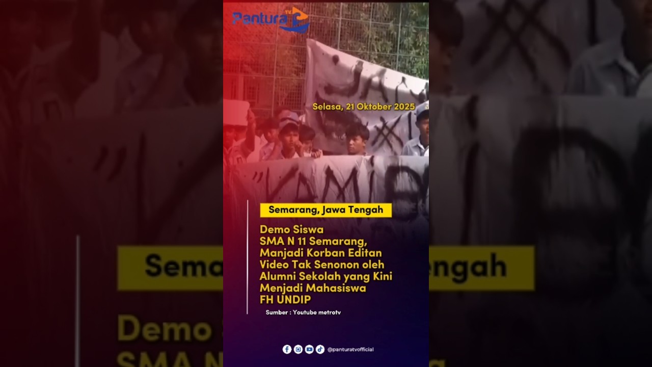 Demo Siswa SMA N 11 Semarang, Jadi Korban Editan Video Tak Senonoh Oleh Mahasiswa FH UNDIP