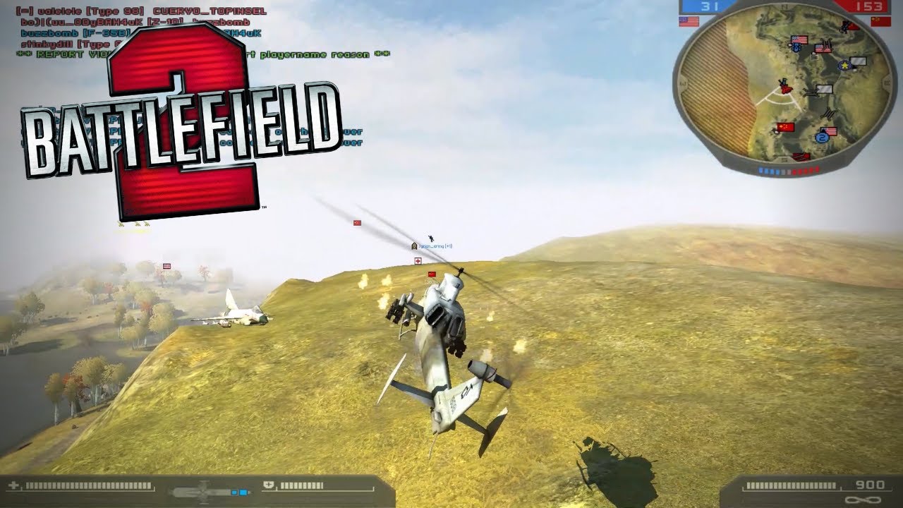 Battlefield 2 Helicopter nice flying by Syrian_Army (Dragon Valley)
