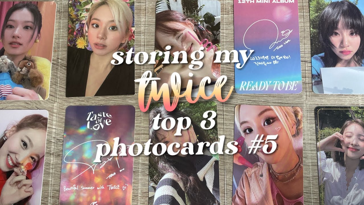 storing my twice top 3 photocards #5 ୨୧⋆｡˚ ⋆