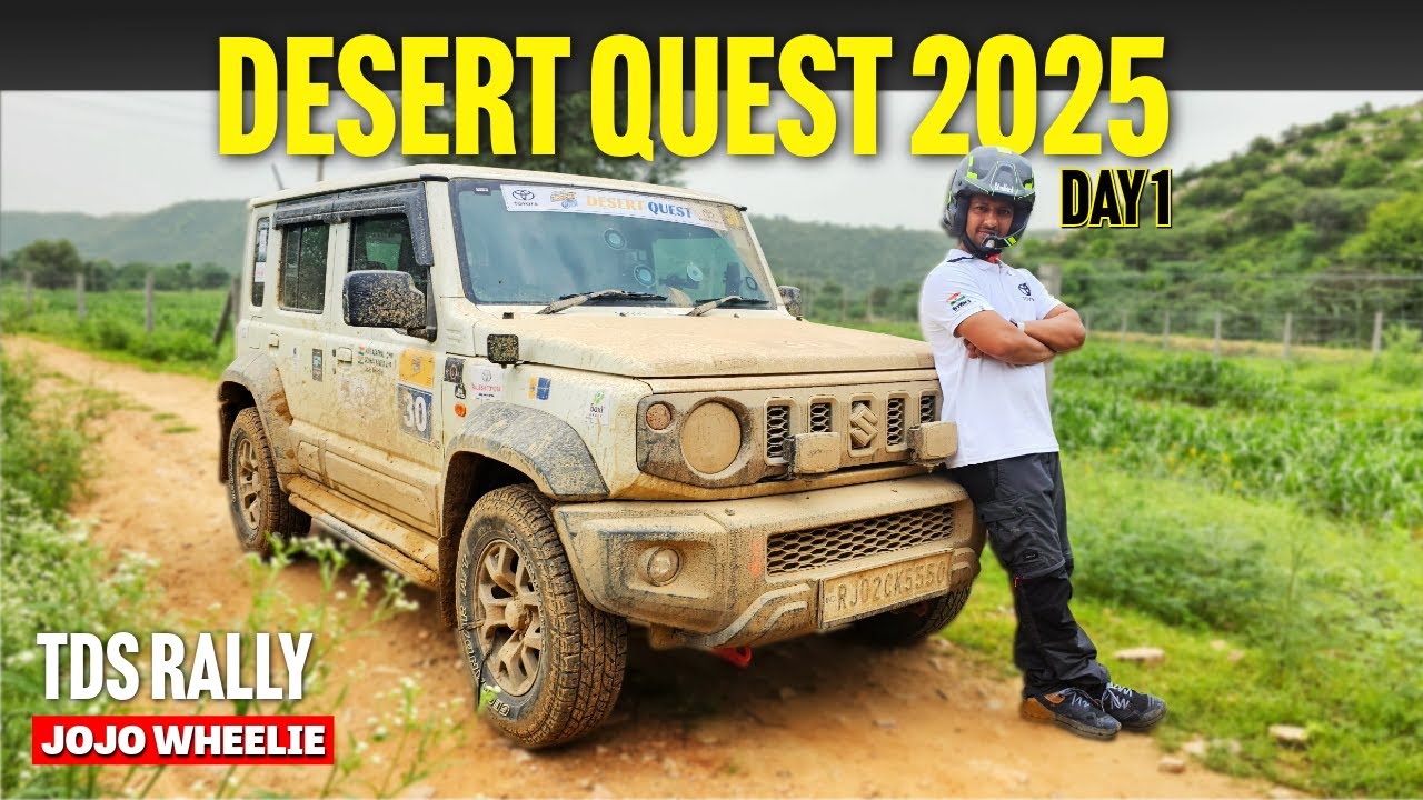 Rajesh Toyota Desert Quest 2025 Day 1 TSD rally in Rajasthan | learn how to race and explore india