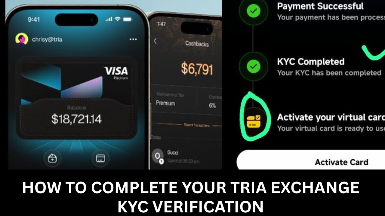 TRIA EXCHANGE: Как пройти верификацию KYC для участия в программе обмена TRIA, приобрести карту T...