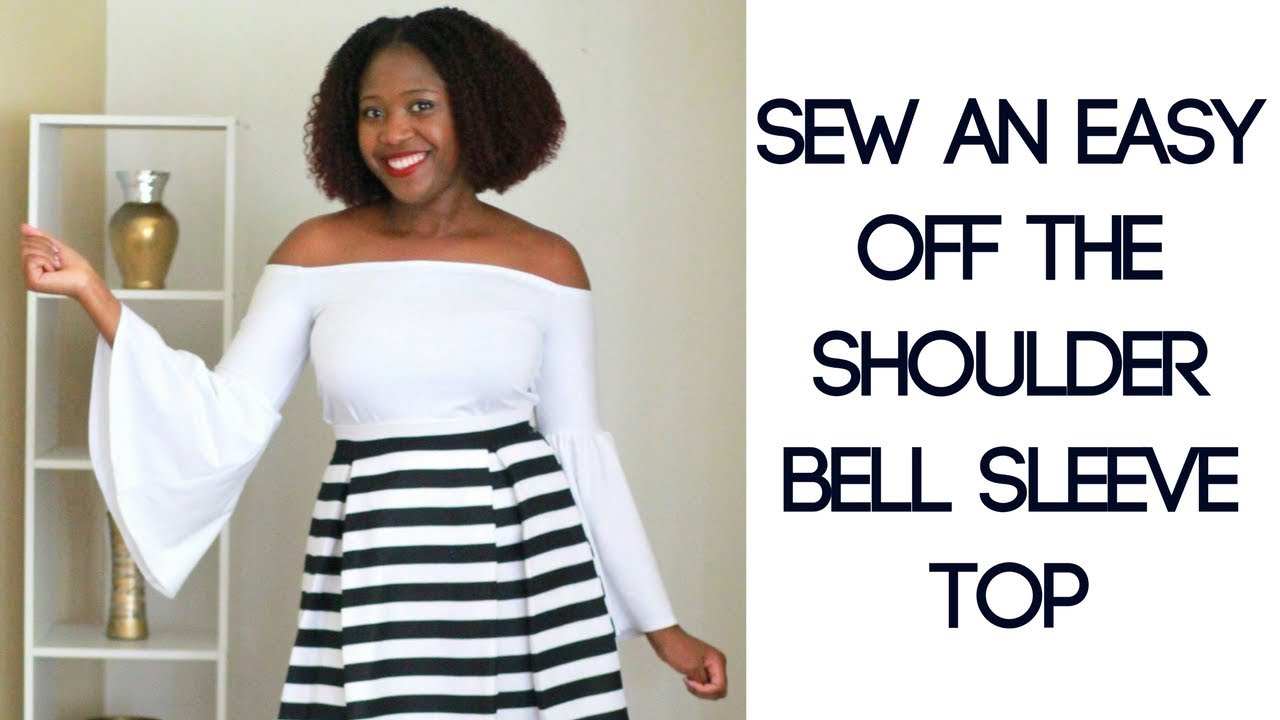 SEW AN EASY OFF THE SHOULDER BELL SLEEVE TOP