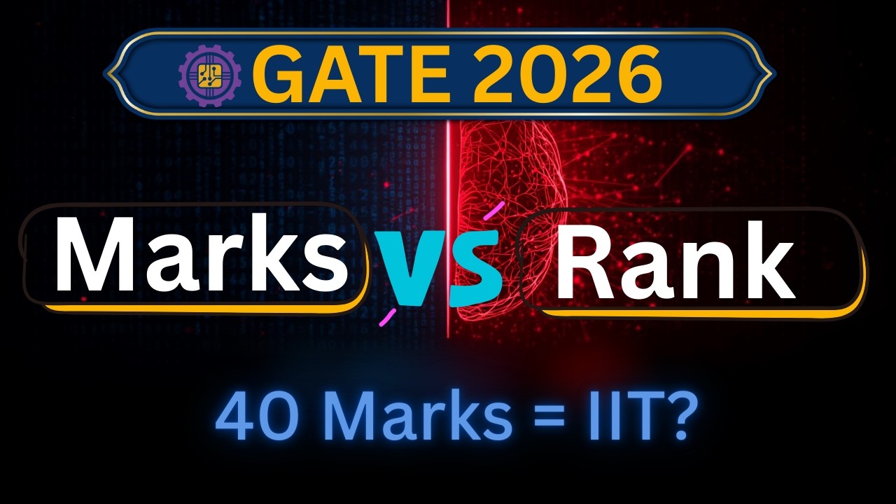 GATE 2026 Marks vs Rank (CS & DA) | 40 Marks par IIT Milega? 😱 Cut-off Truth!