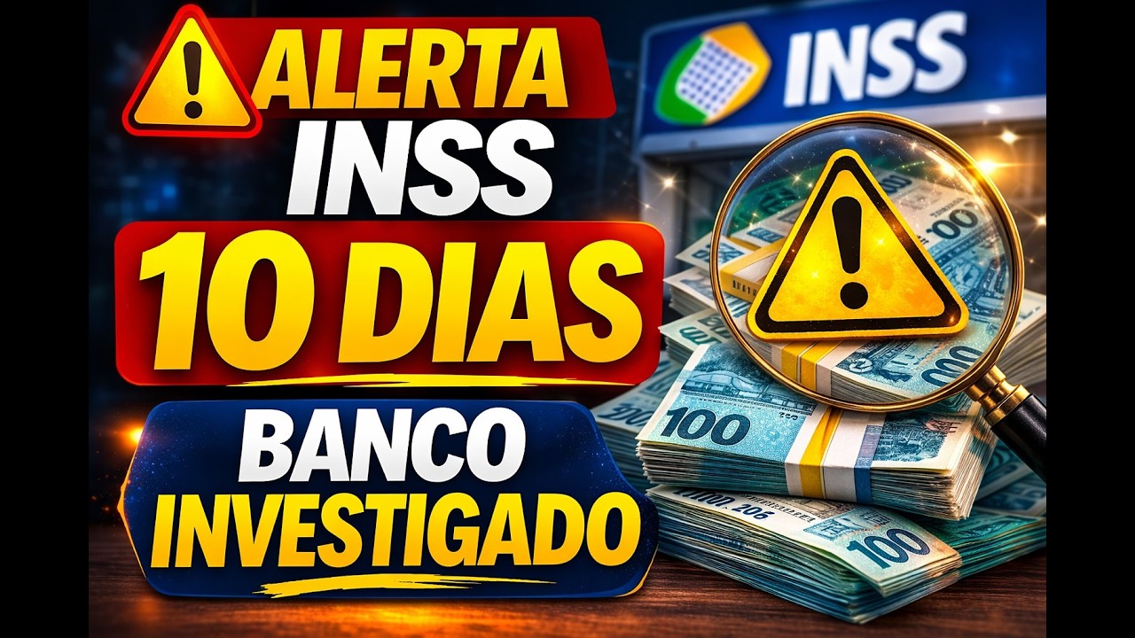 🔴 INSS ALERTA: PRAZO DE 10 DIAS PARA RECEBER DINHEIRO + BANCO INVESTIGADO !