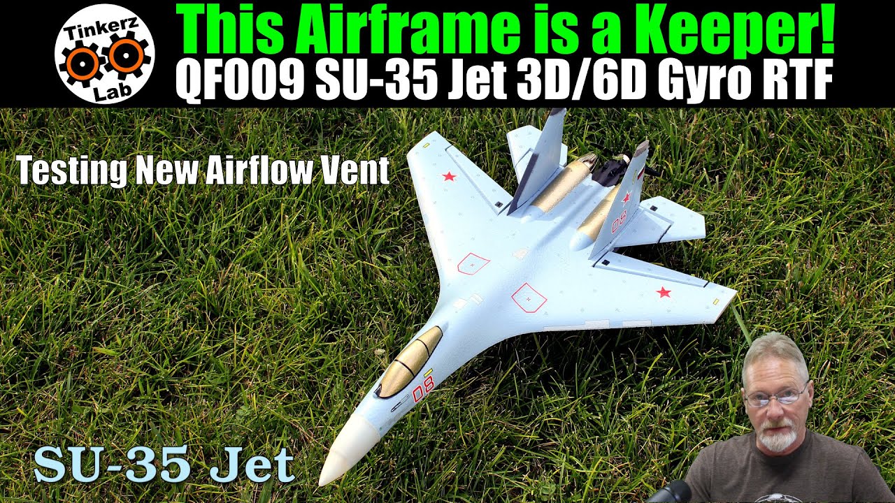 This Airframe is a Keeper! QF009 SU-35 Jet Brushless 375mm 3D/6D Gyro RTF