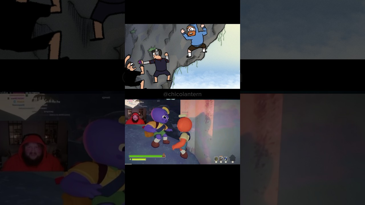 my animation and the original clips from #caseoh stream #chicolantern  #sketch #jynxzi #peak