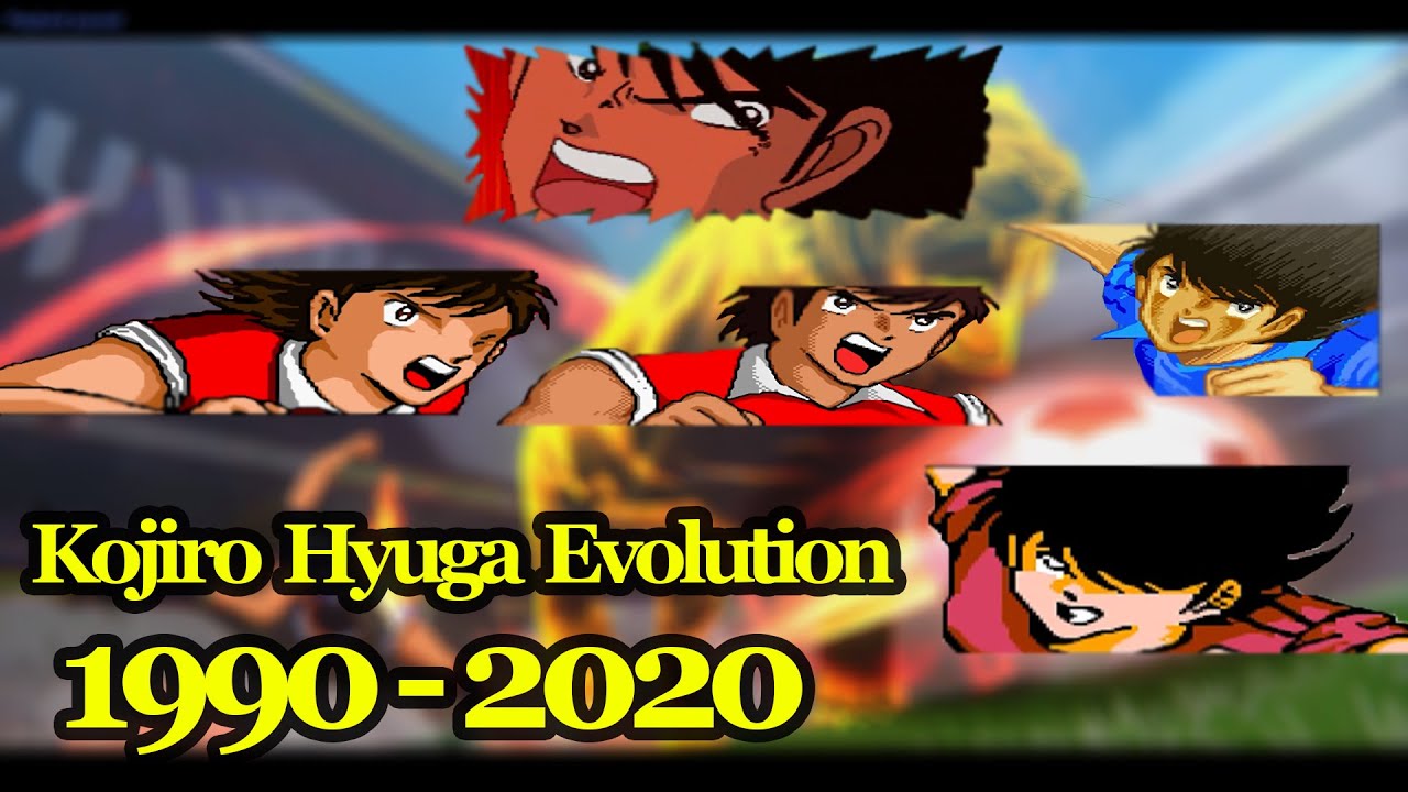 🔥Kojiro Hyuga Evolution From 1990-2020 : With Nostalgic BGM Of Captain Tsubasa 2 Hyuga Theme🔥💖
