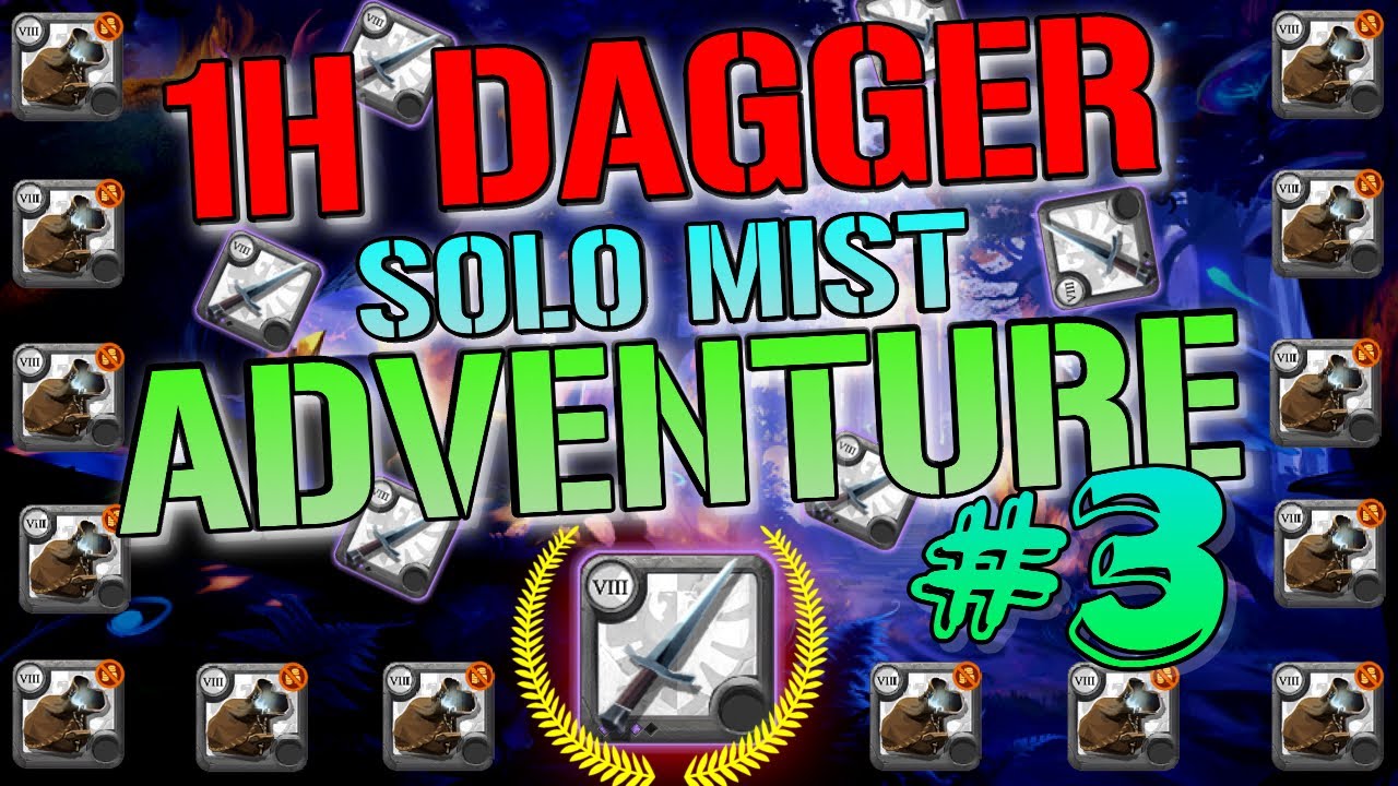 1H DAGGER SOLO MIST ADVENTURE #3 | 8.3 GIVEAWAY | Albion Online