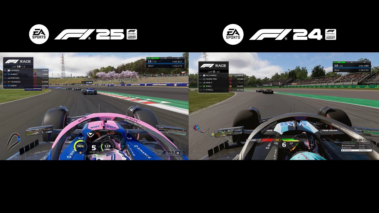 F1 25 Vs F1 24 Gameplay - What has changed?