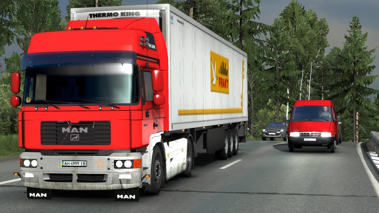 645 / ETS 2 V1.39  / MAN F-2000 / Доставка индюшатины в Приозерск